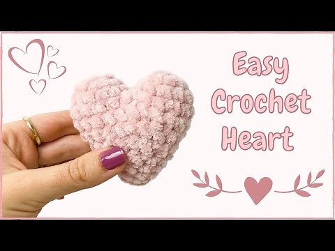Easy Crochet Heart (Valentines Day Tutorial) | Free Amigurumi Pattern for Beginners