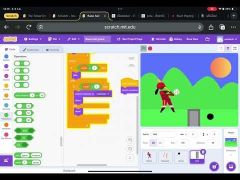 How to make baseball game in scratch final episode#scratch #baseball