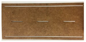 ROADWAY STENCIL STRAIGHT DASH- HO SCALE