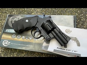 Umarex Airgun Colt Python .357 Model Dual Ammo unboxing and testing