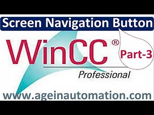 Screen Navigation Button Configuration in Wincc RT Professional | How to change screen in WinCC Pro?