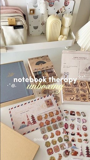 notebook therapy unboxing | journey in Japan collection 🏯