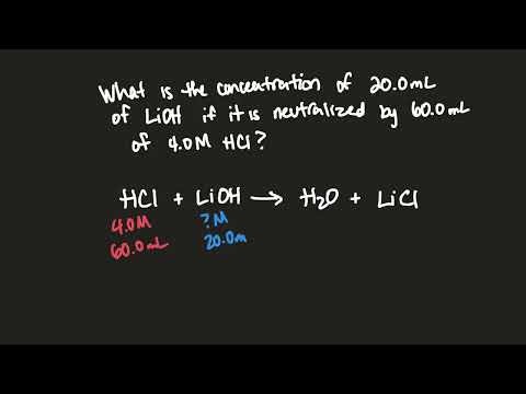 Acid Base Neutralization with Titrations