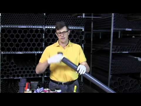 How to glue pvc pressure pipe and fittings