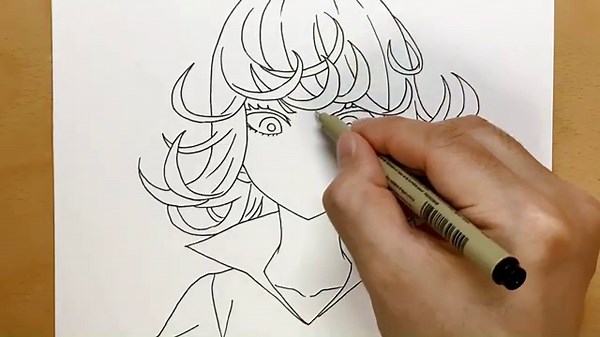 How to Draw Tatsumaki from One Punch Man || Anime Drawing Process || Easy Anime Art