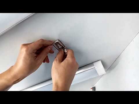 How to install LED batten luminaire linear light to Ceiling for Shop lighting and Garage lighting