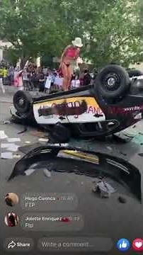 Women girl poops toilet on police car/SLC protest funny video/virar video