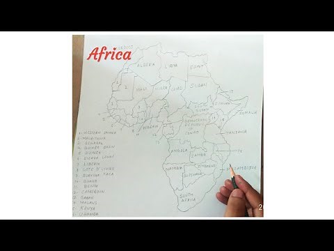 how to draw Africa map