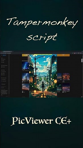 Tampermonkey script recommend | PicViewer #short #shorts #tampermonkey