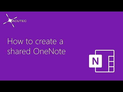 How to create a shared OneNote