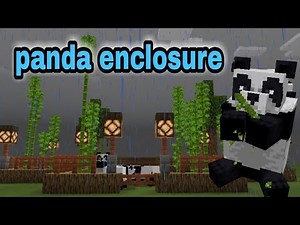 how to make panda enclosure in Minecraft