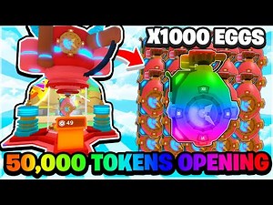 50,000 TOKENS TIMEMACHINE EGG OPENING In Roblox Clicker Simulator