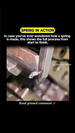 Watch a Metal Spring Being Made Step by Step! #HowItsMade #EngineeringMarvel #Manufacturing