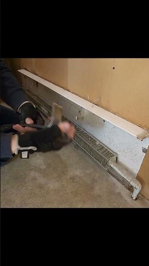 How to Remove Baseboard Heat Cover Without Disturbing Element #short