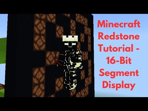 Bedrock 1.21 Redstone Tutorial - 16-Bit Segment Display (Original)