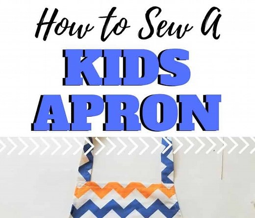 DIY Free Kids Apron Pattern & Tutorial