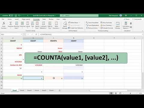 How to Count Cells in Excel - Office 365