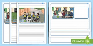 Let's all Walk to School Writing Frames