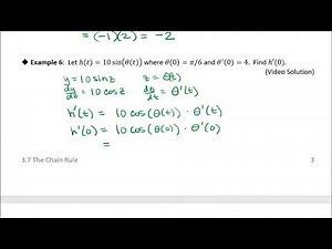 3.7 The Chain Rule: Example 6