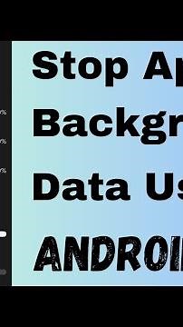 How to Stop App Background Data Usage in Android 14