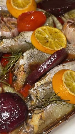 Wild Fresh Cod Fish Baked in the Oven with Beets & Vegetables | Clean & Healthy Dinner