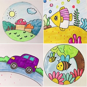 16K views · 289 reactions | Easy drawing for kids to make at home | Simple Drawings | Facebook