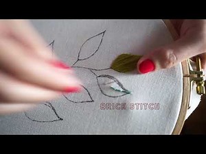Filling Stitches – Satin Stitch and Brick Stitch, Embroidery Tutorial