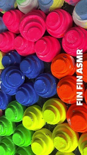 Colorful Neon Gym Chalk Crushing ASMR Experience