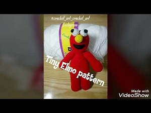 Tiny Elmo crochet pattern #crochet #elmo #amigurumi #pattern