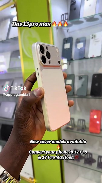 New cover models available 🔥 Convert your phone to 17 Pro & 17 Pro Max look 💯 #applegambia #applegambianewshop #tiktokgambia #gambian_tiktok🇬🇲🇬🇲 #viral_video_tiktok