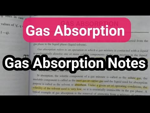 What is Gas Absorption | Engineering Students | Notes