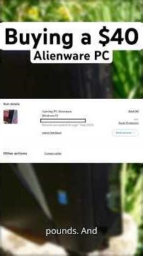 I bought a $40 Alienware PC #alienware #pcgaming #intel #nvidia