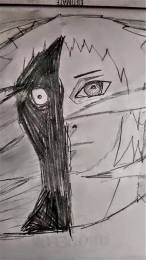 Black zetsu drawing from akatsuki #akatsuki #obito #shorts
