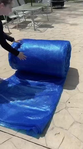 The Solar cover has arrived!!!! #keepingbusy #mycrib #summer #openseason #pool #satisfying