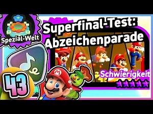 Mario im SUPERFINAL-TEST ABZEICHENPARADE,geheimes Abzeichen Spezial-Welt Super Mario Bros Wonder #43