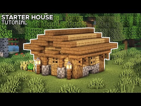 Minecraft: How to Build a Simple Starter House | Small Wooden House Tutorial