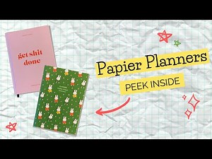Get Organized with PAPIER PLANNERS | Undated & Customizable