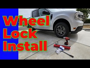 Wheel Locks installation - It's easy with the proper tools! 2022 Ford Maverick