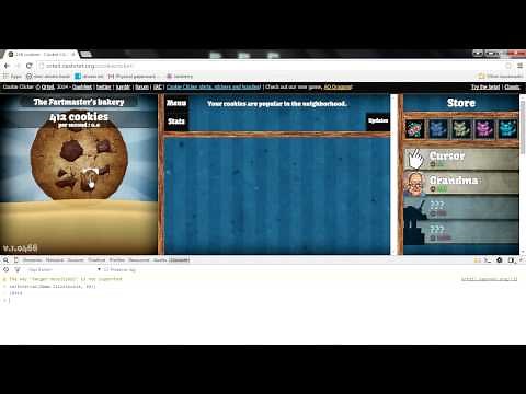 How to: cheat/hack at cookie clicker (auto-click & infinite cookies)