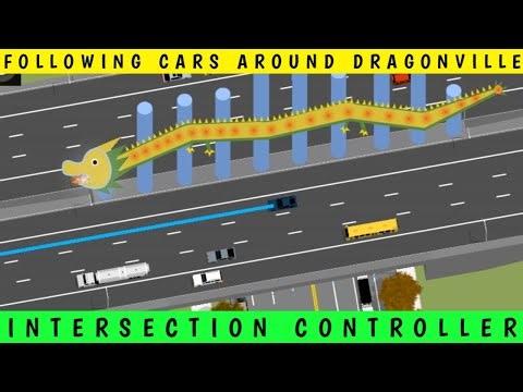 FOLLOWING CARS AROUND DRAGONVILLE CITY IN INTERSECTION CONTROLLER GAME
