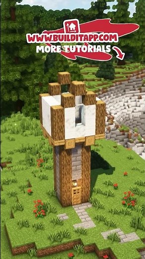How to Build a Starter Medieval Tower in Minecraft