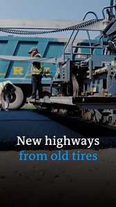 9.5K views · 225 reactions | A tire recycling company in India is tackling the challenge of tire waste head-on. By transforming old tires into a material, they reinforce asphalt for road construction in the world's third-largest car market. | DW Environment | Facebook