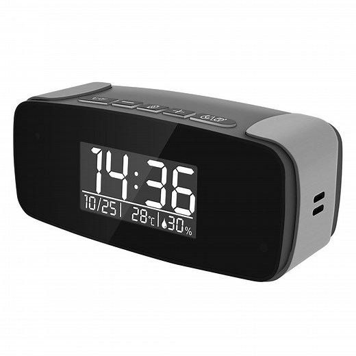 1080P WIFI Bluetooth Clock Radio Camera