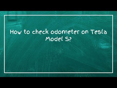 How to check odometer on Tesla Model S?