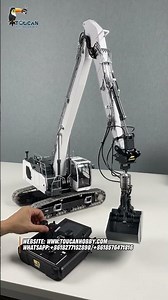 The 1/14 Long-Arm Lr945 Hydraulic Excavator Now Comes With A Quick Released Coupler! #rc #model