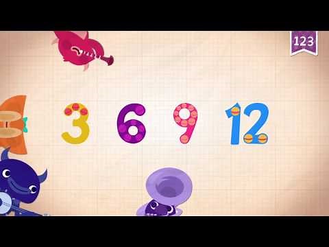 Learn Number Twelve 12 in English & Counting, Math by Endless Alphabet Kids Educational Video