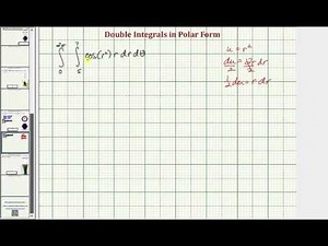 Evaluate a Double Integral in Polar Form - f(x,y)=cos(x^2+y^2) Over a Ring