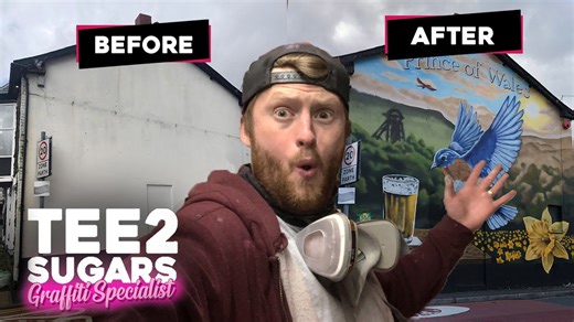 Giant Wall Art Unveiled at Prince of Wales — Featured on S4C and BBC