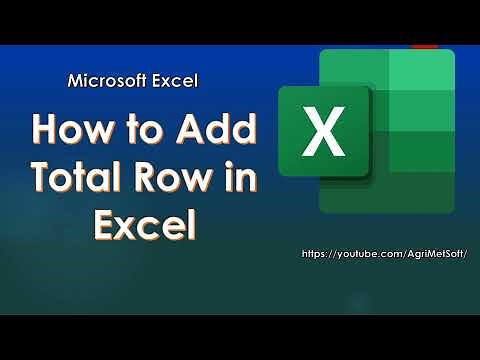 How to Add Total Row in Excel | Total Row Formula