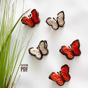 Crochet Butterfly Pattern, Crochet Applique Pattern, Butterfly Pattern, Vintage Crochet Pattern, INSTANT PDF DOWNLOAD - Etsy